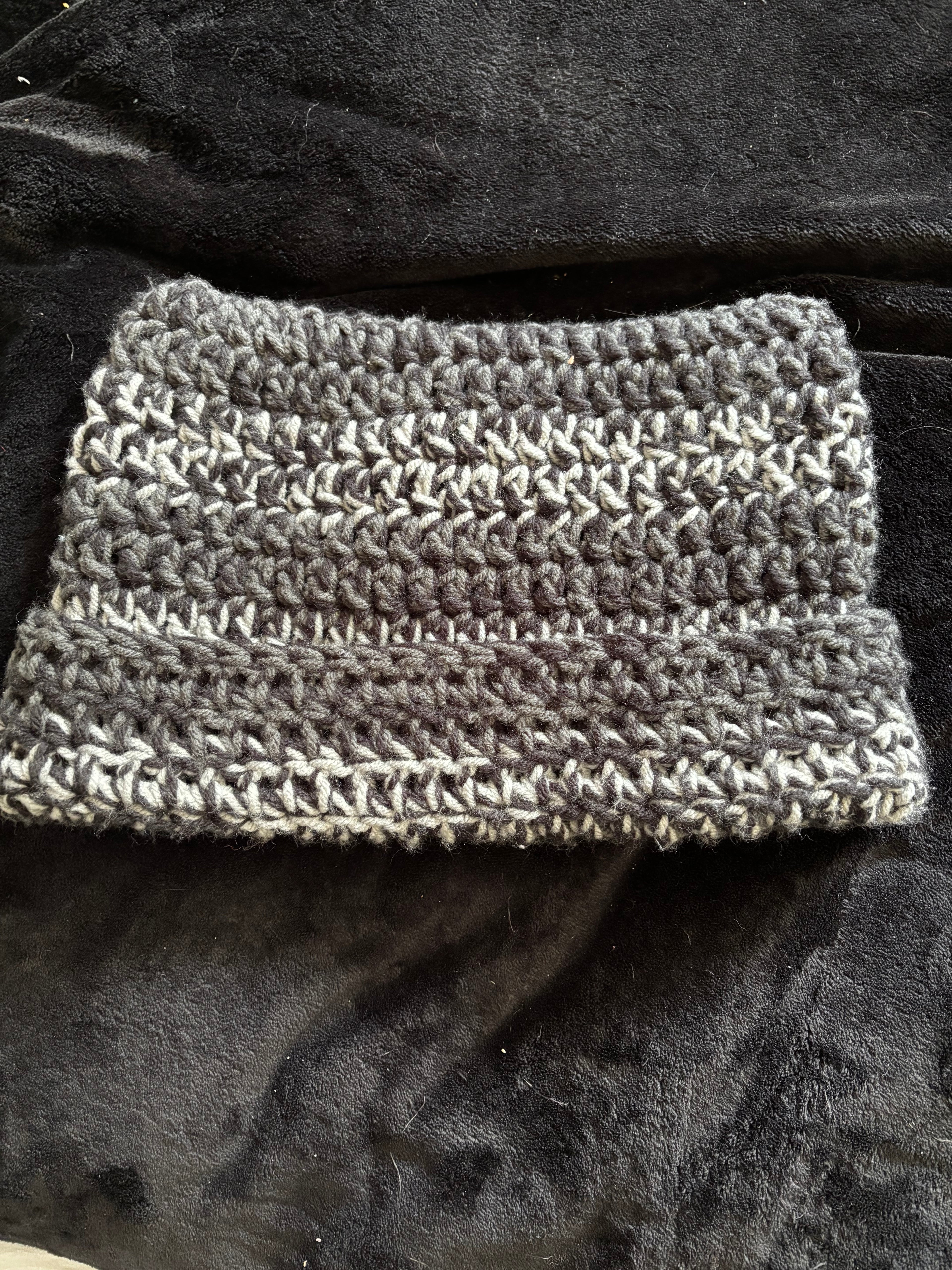 Gray and Black Cat Beanie