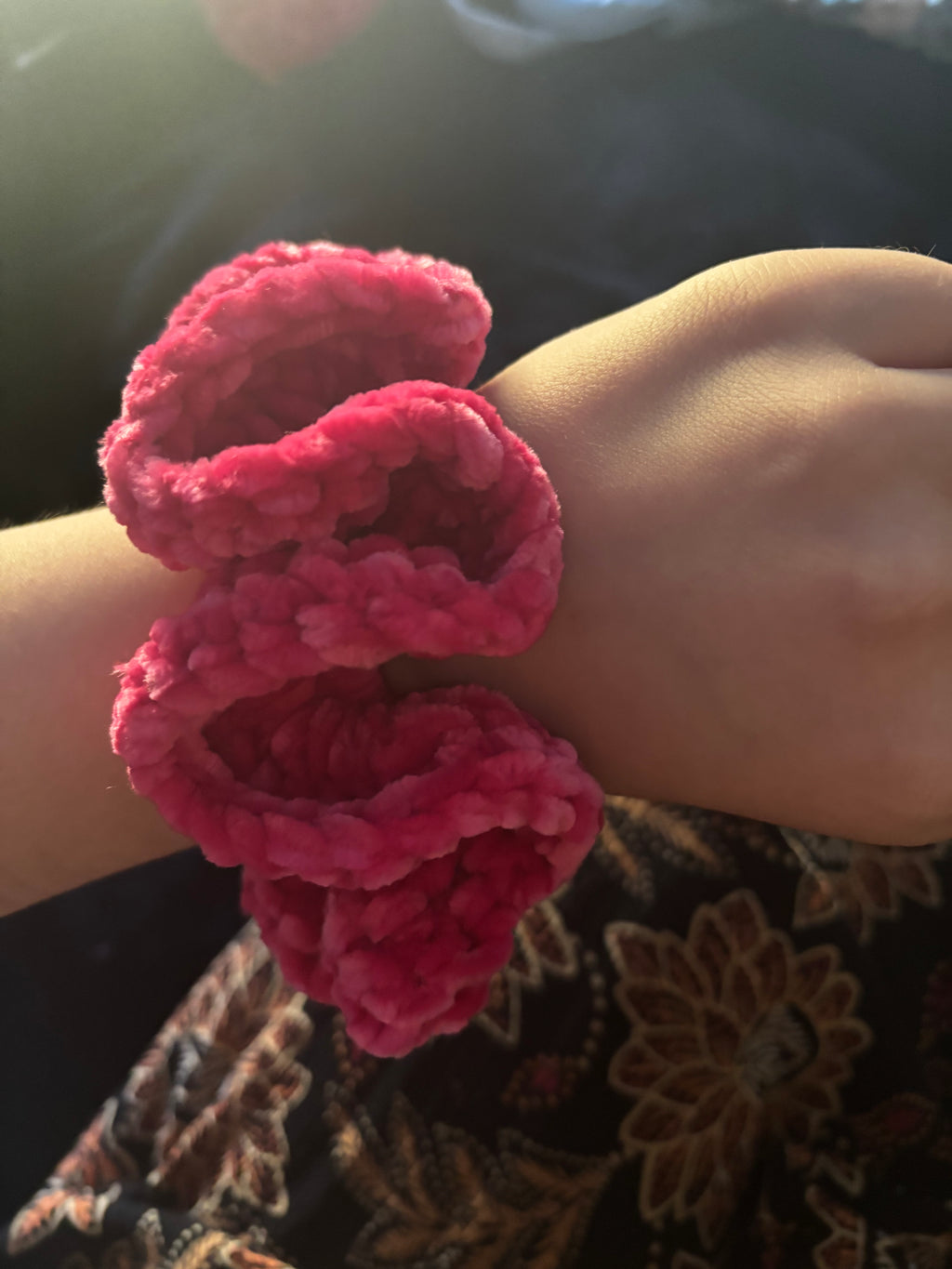 Hot Pink Scrunchie