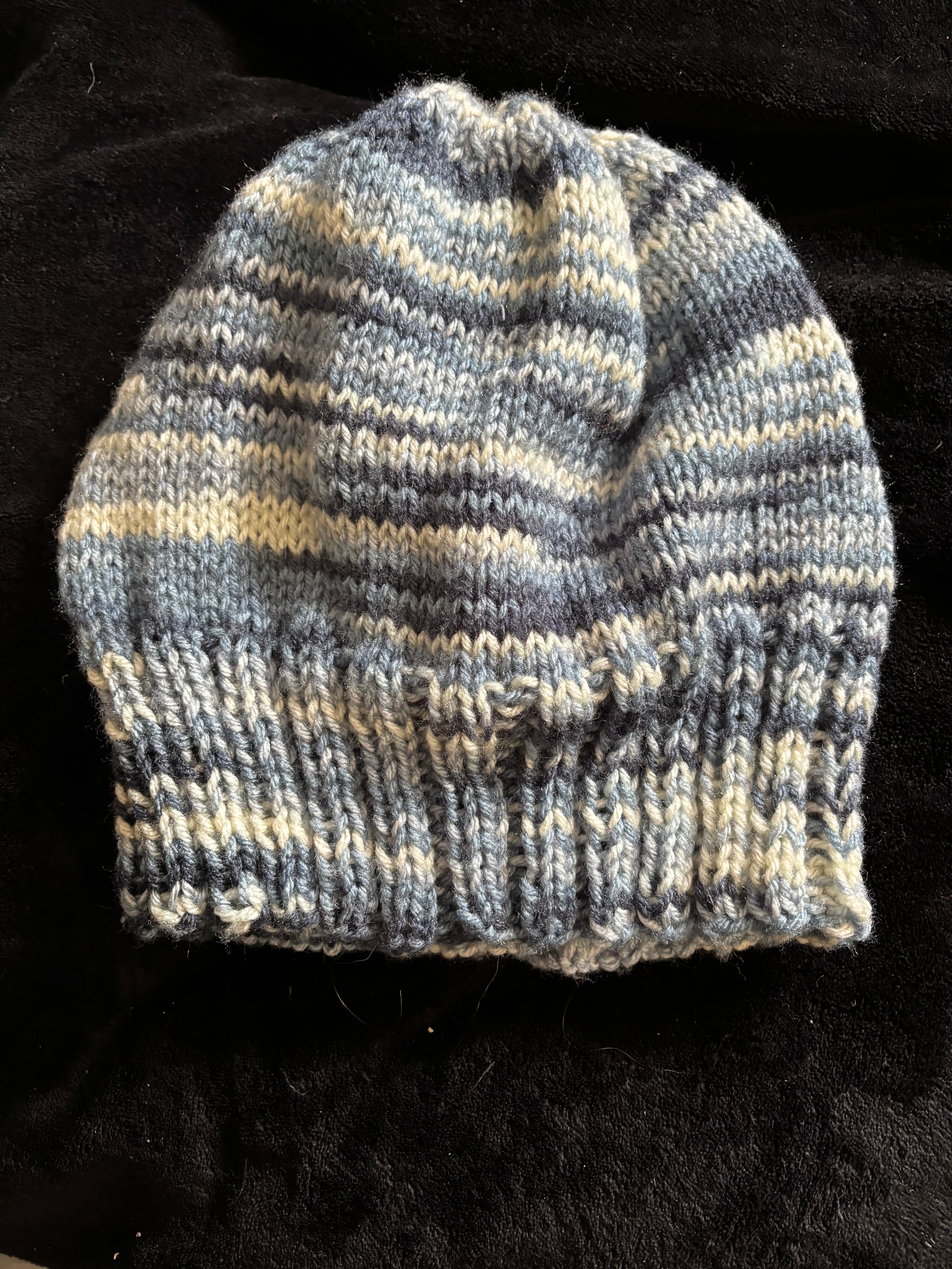 Adult Knit Blue Beanie