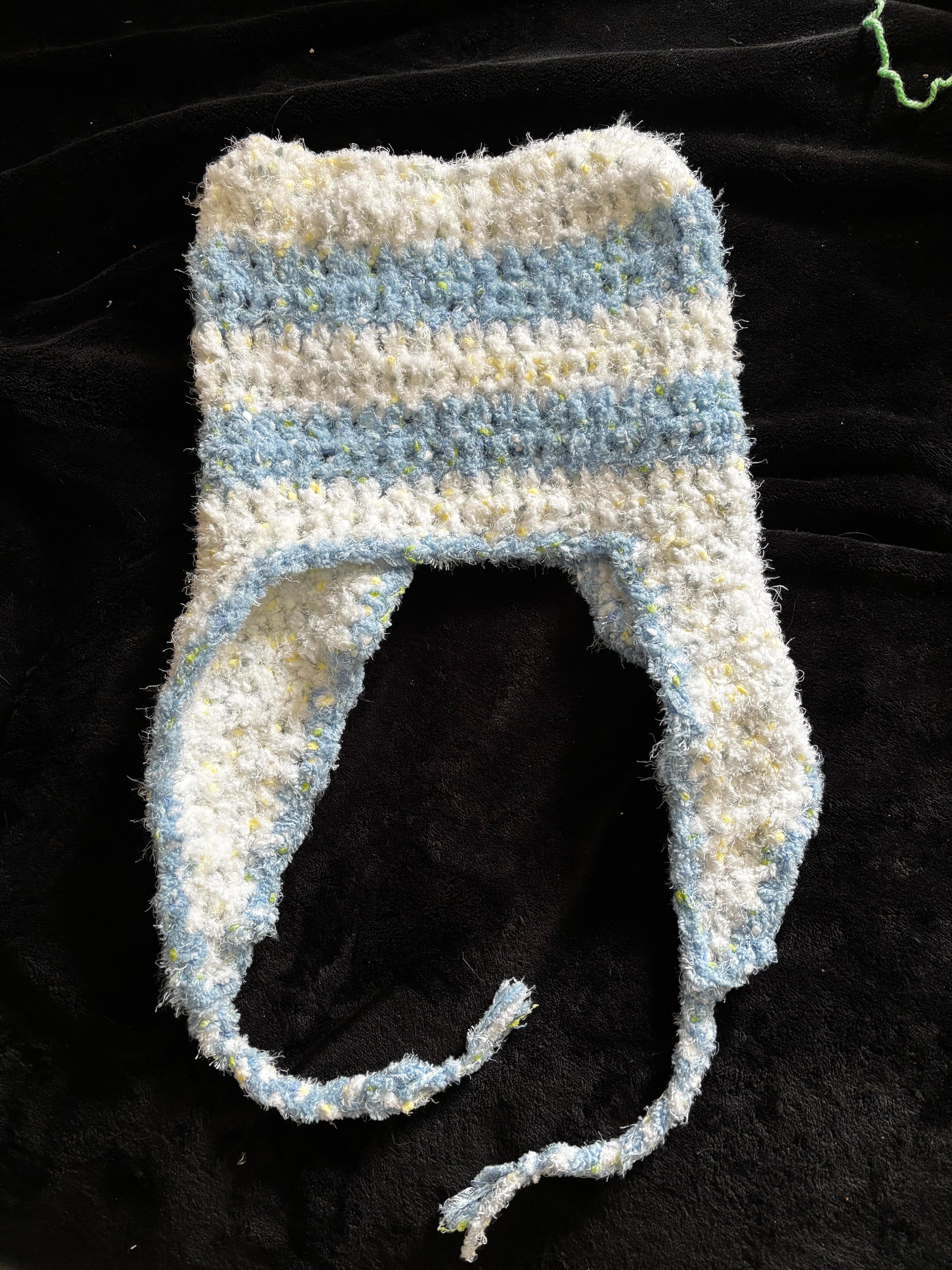 Blue and White Cat Beanie