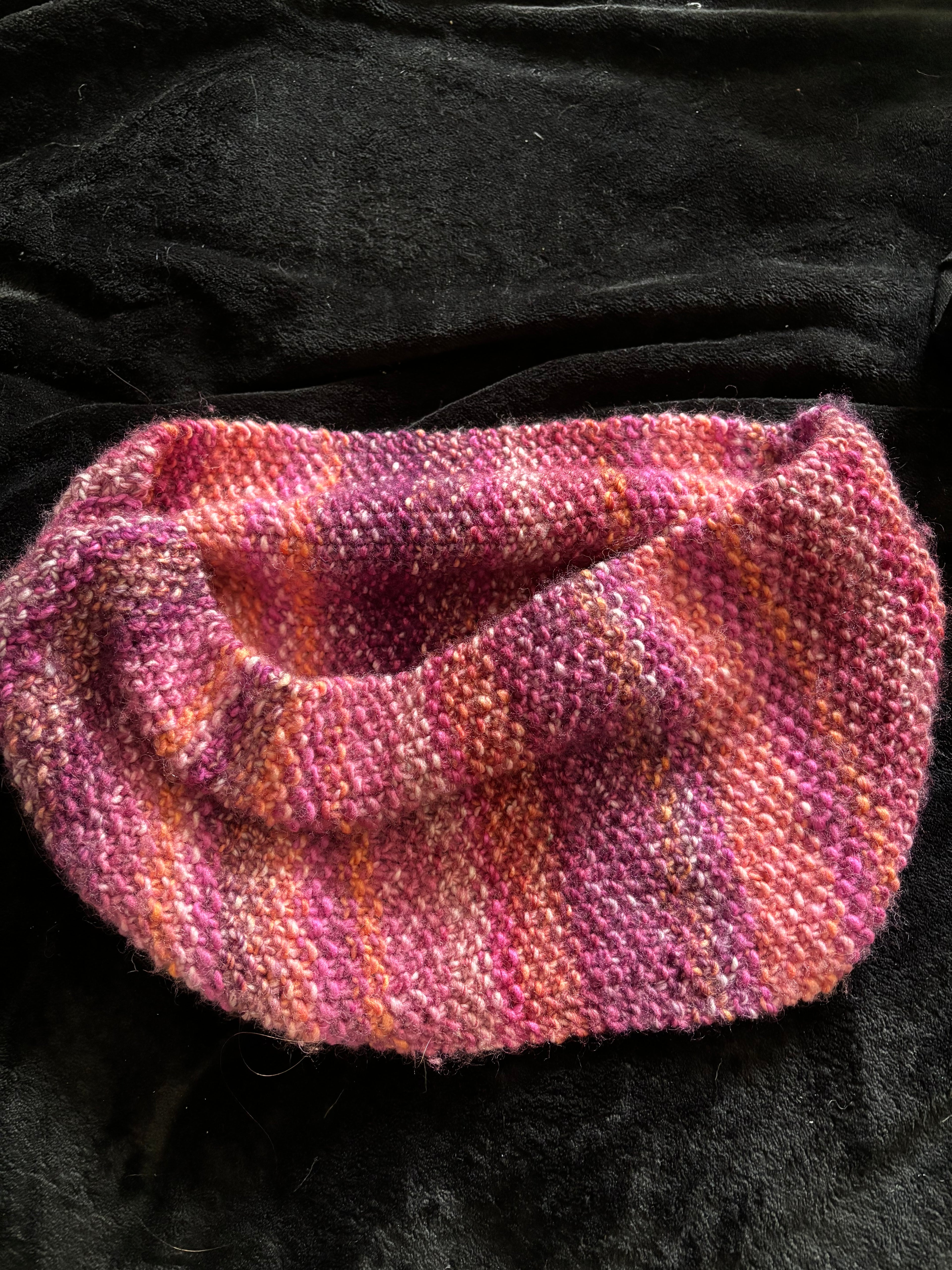 Pink and Orange Infinity Scarf