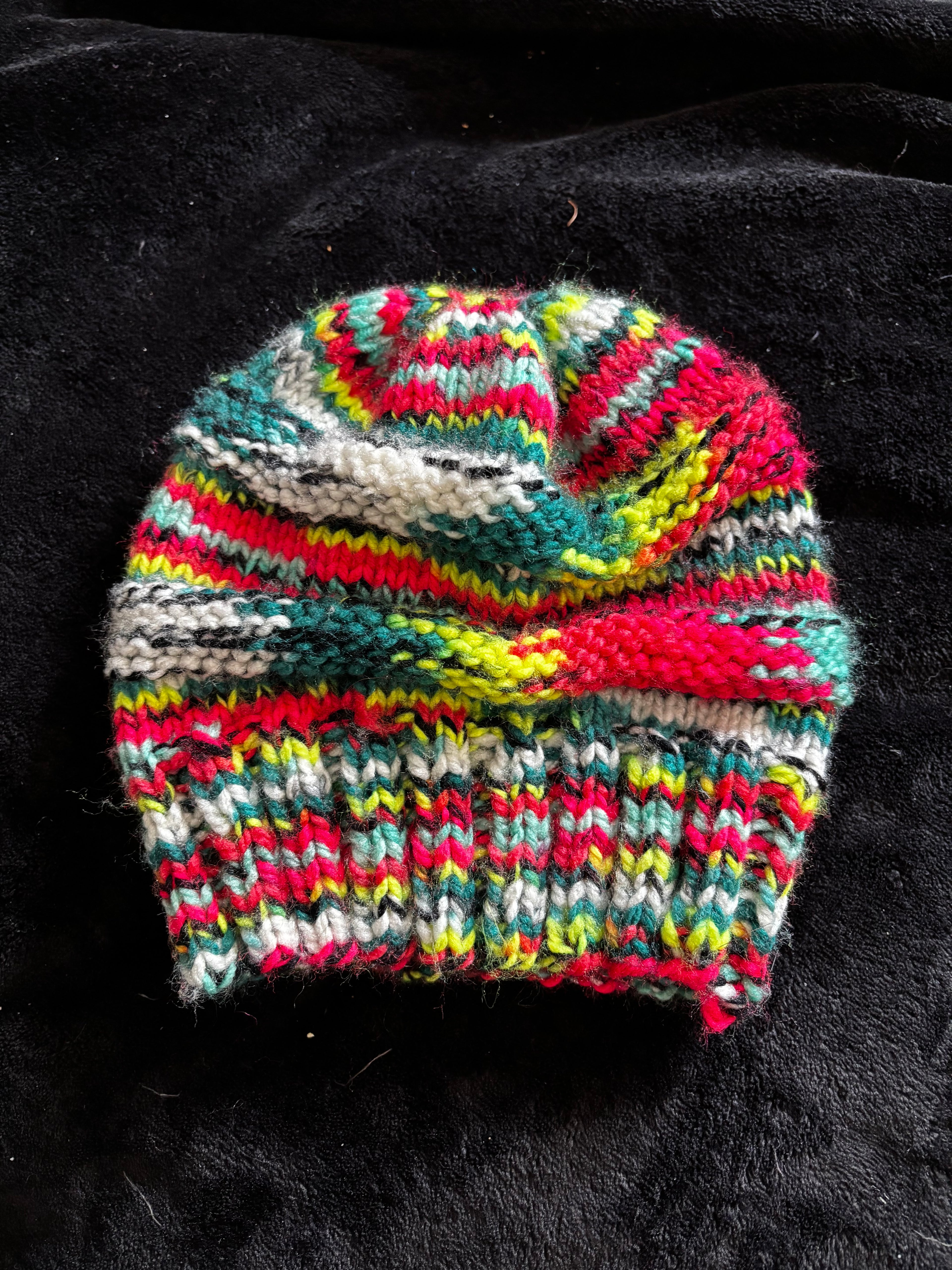 Kids Size Multicolor Beanie